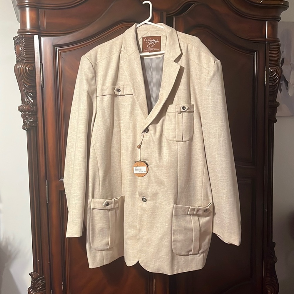Venezzi Beige Linen/Cotton Jacket